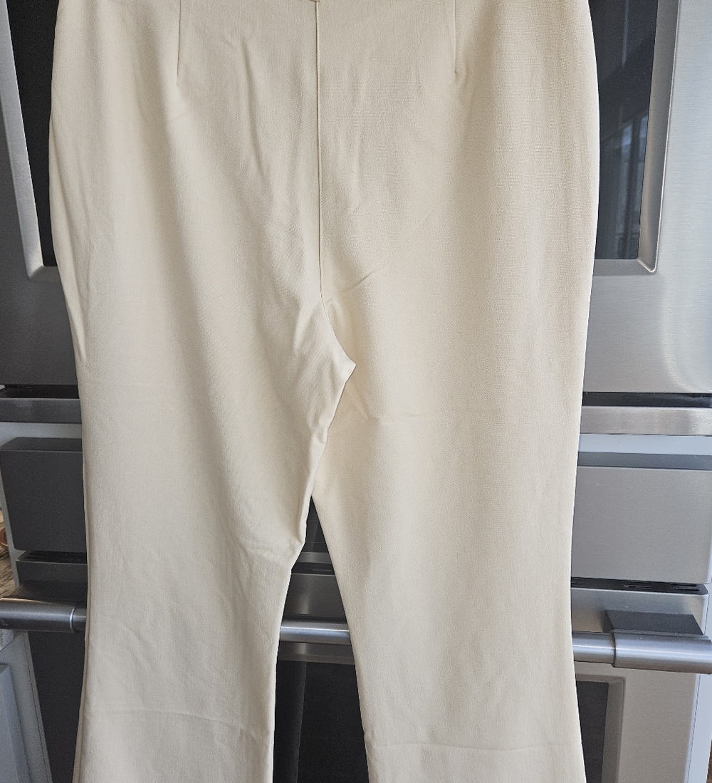 Nanette Lepore Cream Trousers with Button Accent - Picture 5 of 10